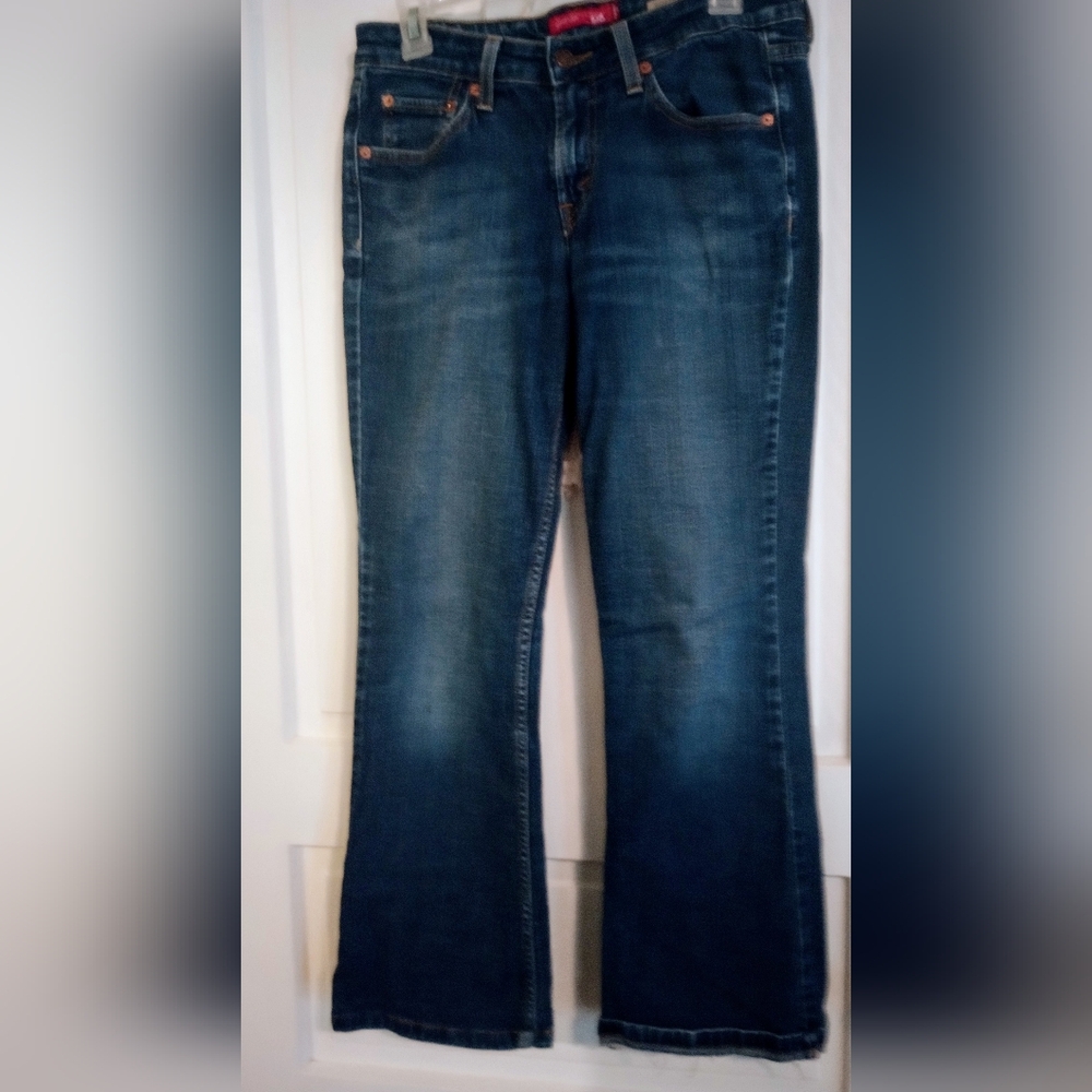 Women's Misses Levi Super Low Boot Cut Stretch Jeans